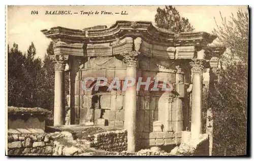 Ansichtskarte AK Baalbeck Temple de Venus