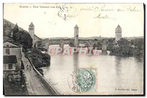 Cartes postales Cahors Pont Valentre (Vue Est)