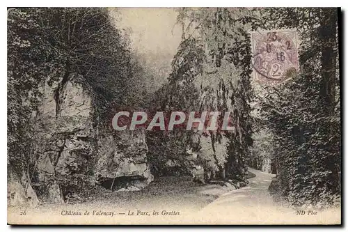 Cartes postales Chateau de Valen�ay Le Parc Les Grottes