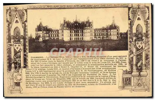 Cartes postales Chambord Le Chateau