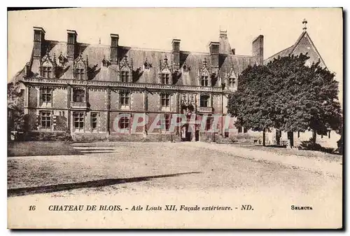 Cartes postales Chateau de Blois Aile Louis XII Fa�ade exterieure