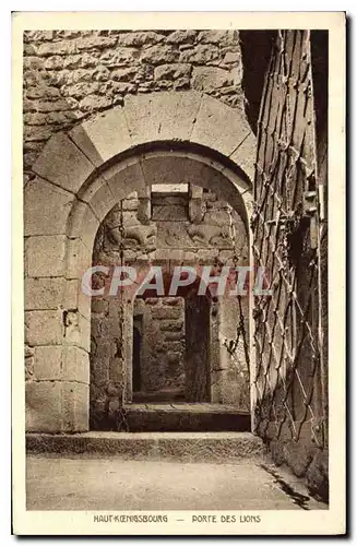 Cartes postales Haut Koenigsbourg Porte des Lions