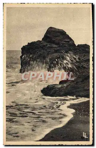 Cartes postales Granville (Manche) Effet de Mer dans les Rochers sous le Jardin
