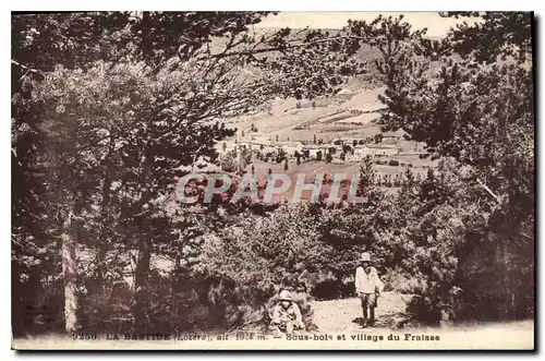 Ansichtskarte AK La Bastide (Lozere) Sous bois et village du Fraisse