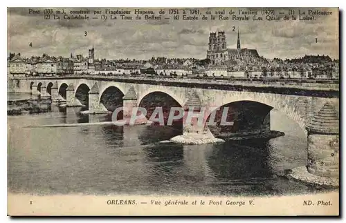 Cartes postales Orleans Vue generale et le Pont George V