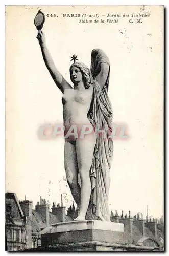 Ansichtskarte AK Paris (1er art) Jardin des Tulleries Statue de la Verite
