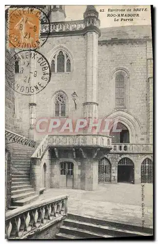 Cartes postales Environs de Brive Roc Amadour Le Parvis