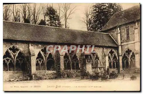 Ansichtskarte AK Saint Die (Vosges) Le cloitre (XIVe siecle)