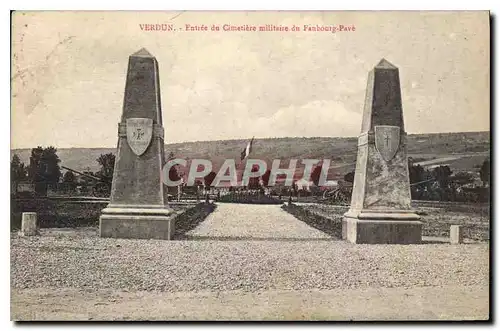 Cartes postales Verdun Entree du Cimetiere militaire du Faubourg Pave
