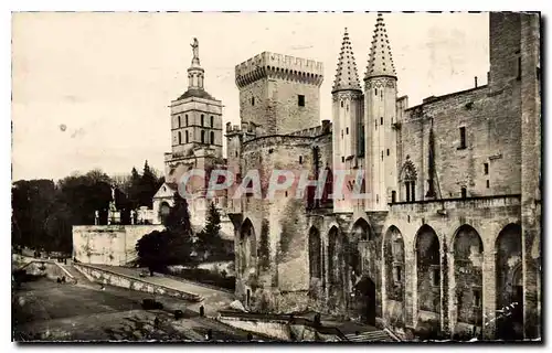 Cartes postales Avignon Palais des Papes (XIVs) et N D des Doms