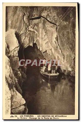 Cartes postales Les Pyrenees Les Grottes de Betharram La Riviere Passage de la Porte du Dante