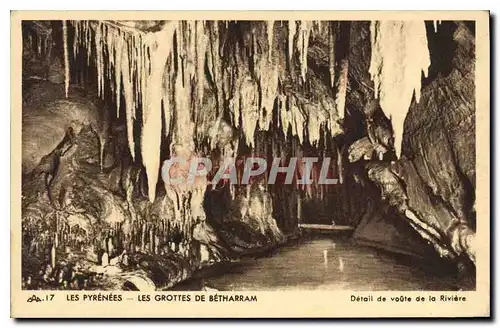 Ansichtskarte AK Les Pyrenees Les Grottes de Betharram Detail de voute de la Riviere