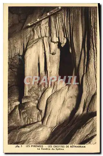 Ansichtskarte AK Les Pyrenees Les Grottes de Betharram La Fenetre du Sphinx