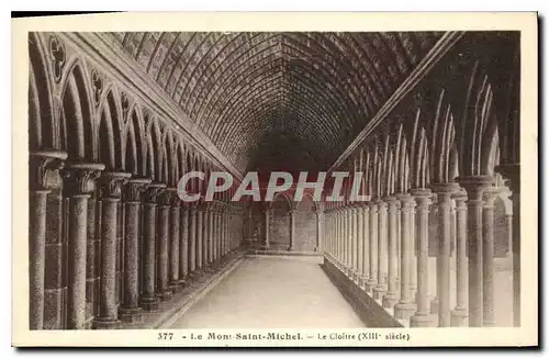 Cartes postales Le Mont Saint Michel Le Cloitre (XIII siecle)