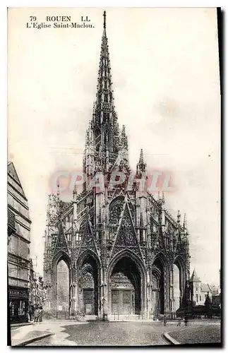 Cartes postales Rouen L'Eglise Saint Maclou