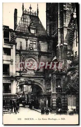 Cartes postales Rouen Le Gros Horloge