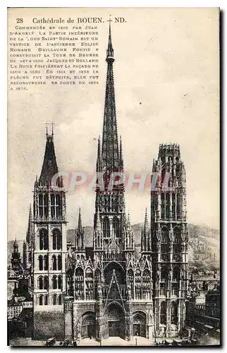 Cartes postales Rouen Cathedrale de Rouen