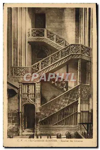 Cartes postales Rouen La Cathedrale de Rouen Escalier des Libraires