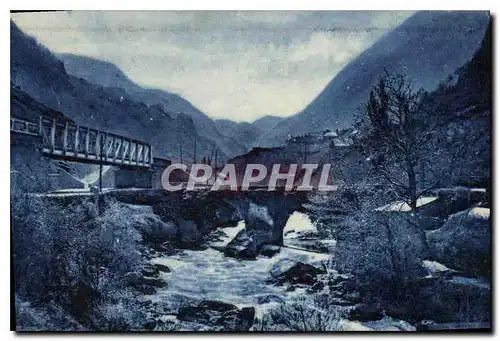 Cartes postales Les Pyrenees Environs d'Oloron  Vallee d'Aspe du Pont D'Estaut