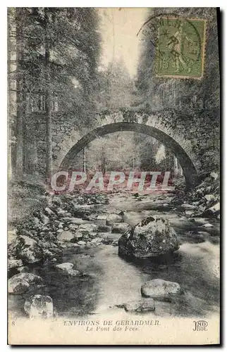 Cartes postales Environs de Gerardmer Le Pont des Fees