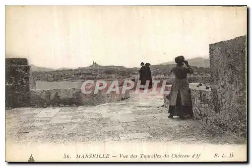 Cartes postales Marseille Vue des Tourelles du Chateau d'If