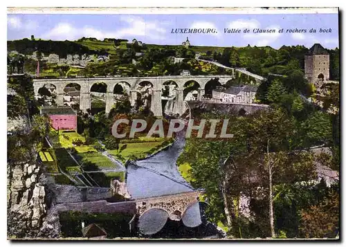 Cartes postales Luxembourg Vallee de Clausen et rochers du bock