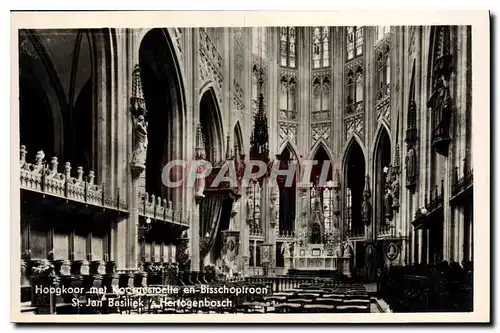 Cartes postales Hoogkoor met Koorgstoelle en Bisschoptroon St Jan Basiliek