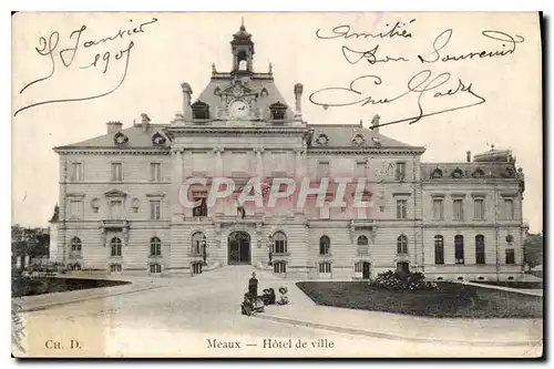 Cartes postales Meaux Hotel de ville