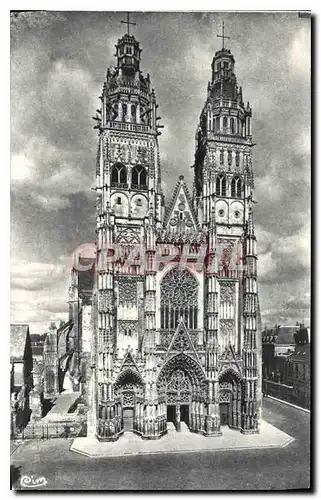 Cartes postales Tours (L et L) La Cathedrale St Gatien