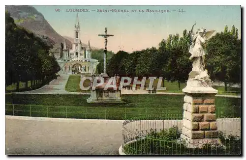 Ansichtskarte AK Lourdes Saint Michet et la Basilique