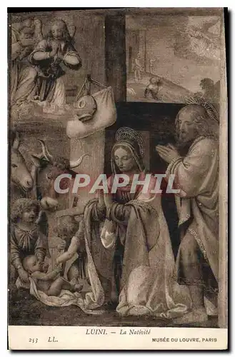 Cartes postales Luini La Nativite Musee du Louvre Paris