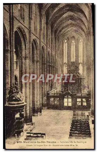 Cartes postales St Maximin la Ste Baume Interieur de la Basilique