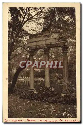 Ansichtskarte AK Paris Au Parc Monceau Colonnes Corinthiennes de la Naumachie