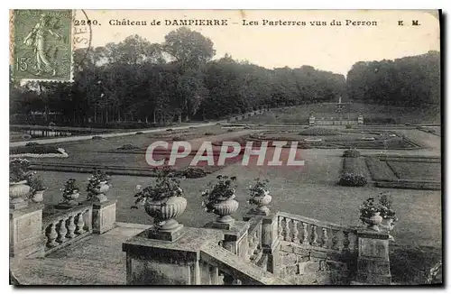 Ansichtskarte AK Chateau de Dampierre Les Parterres vus du Perron