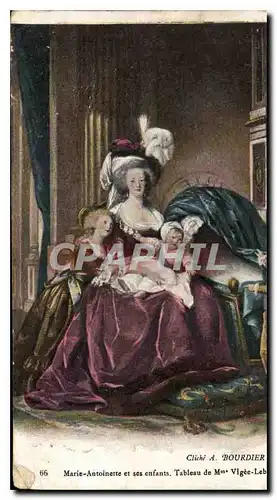 Ansichtskarte AK Marie Antoinette et ses enfants