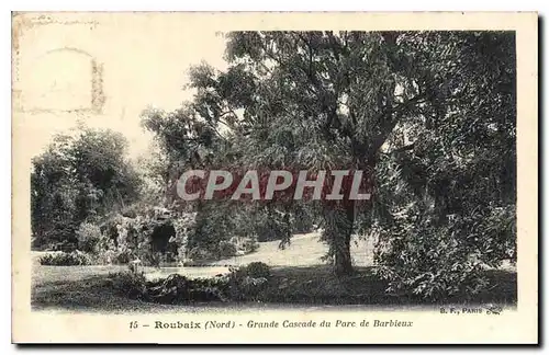 Ansichtskarte AK Roubaix nord Grande Cascade du Parc de Barbieux