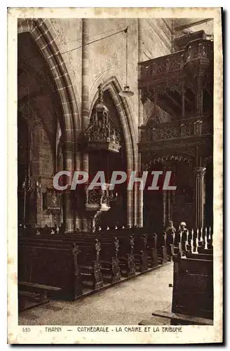 Ansichtskarte AK Thann Cathedrale la chaire et la tribune