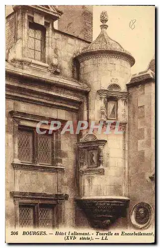 Ansichtskarte AK Bourges Hotel allemant Tourelle en Encorbellement XVI siecle