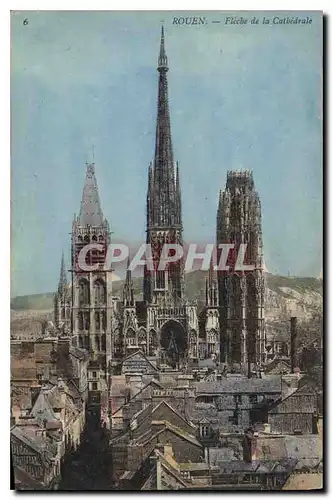 Cartes postales Rouen Fleche de la Cathedrale