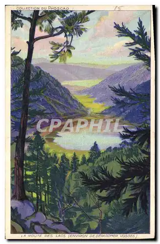 Cartes postales La route des Lacs environ de gerardmer vosges