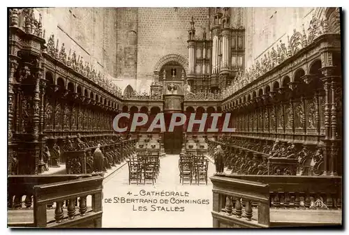 Cartes postales Cathedrale de st Bertrand de Comminges les Stalles