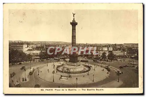 Cartes postales Paris Place de la Bastille