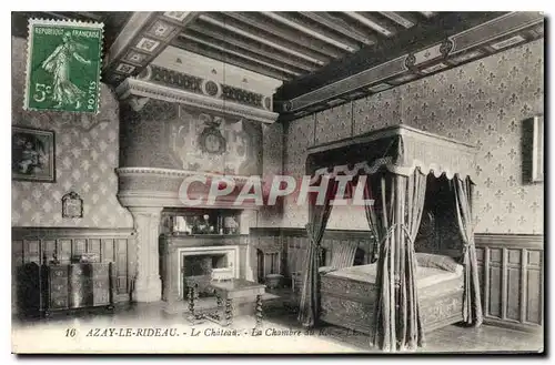 Ansichtskarte AK Azay le rideau Le Chateau La Chambre du roi