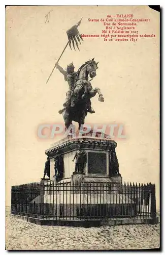 Ansichtskarte AK Falaise Statue de Guillaume le conquerant