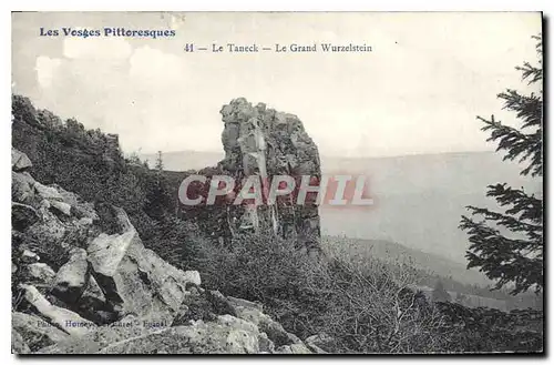 Cartes postales Les Vosges Pittoresques Le Taneck Le Grand Wurzelstein