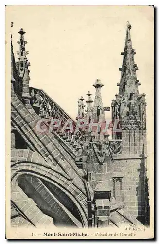 Cartes postales Mont Saint Michel L'Escalier de Dentelle