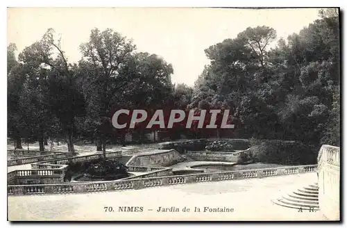 Cartes postales Nimes Jardin de la Fontaine