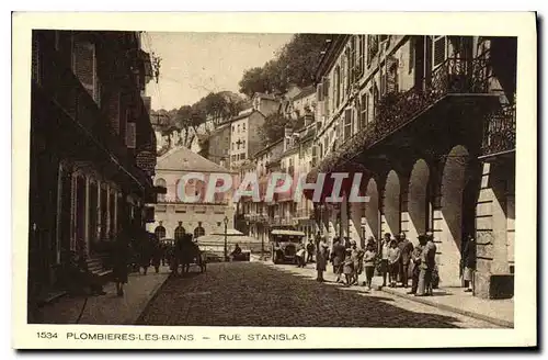 Cartes postales Plombieres les bains Rue Stanislas