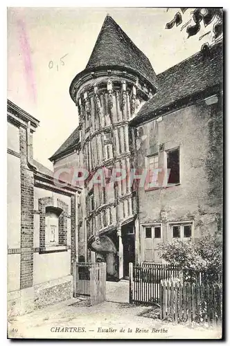 Cartes postales Chartres Escalier de la Reine Beribe