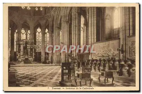 Cartes postales Tournai Interieur de la Cathedrale